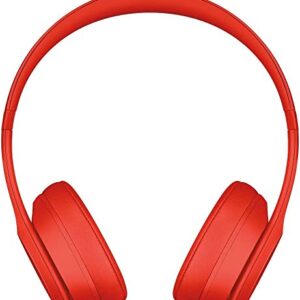 Beats Solo3 Wireless On-Ear Headphones - Citrus Red (Renewed)