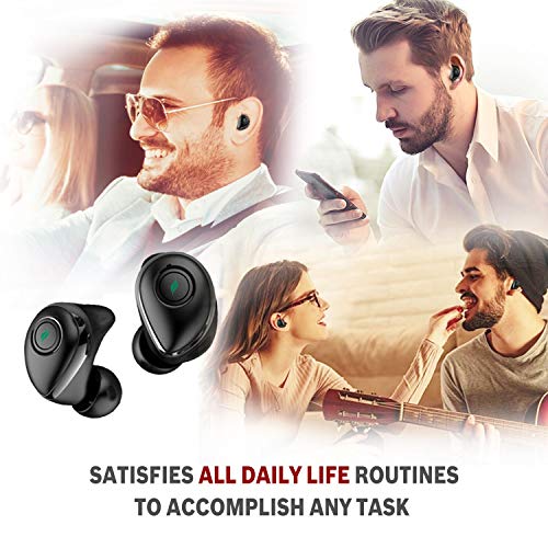 Jungle Beat | True Wireless Earbuds with Memory Foam Tips Included | Heavy Bass Sweat Proof Bluetooth Dual Earpieces with Microphones & Charging Case 18 HR Playtime | 3D Stereo Sound (Gold)