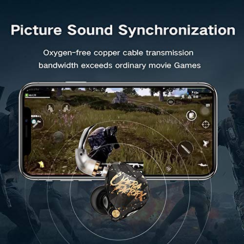 keephifi KBEAR OS1PRO in Ear Monitor Headphones for Audiophiles,Strong Magnetic Circuit Moving Coil Musicians Earbuds,HiFi Headset Earbuds Wired, Stable Comfortable Wearing Earphones