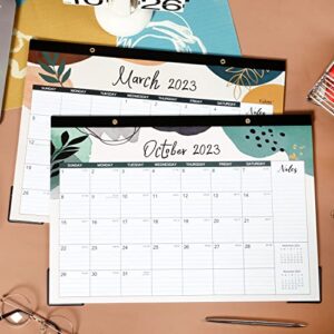 Desk Calendar 2023-2024 - Mar. 2023 - Aug. 2024, 18-Month Desk/Wall Calendar 2023-2024,16.8" x 12", Thick Paper, Calendar 2023-2024 with Corner Protectors, Ruled Blocks - Colorful Lump