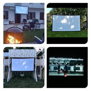 VIBY Projector Screen Outdoor 150 200 Inch 300 Inch White Cloth Material 180 250 Inch Optional 16:9/4:3 for LED (Size : 300 inch)