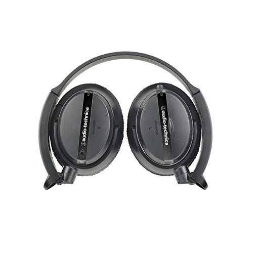 Audio-Technica ATH-ANC20 QuietPoint Active Noise-Cancelling On-Ear Headphones