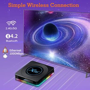 Android TV Box 11.0, X96 X4 Android TV Box 4GB RAM 32GB ROM, Amlogic S905X4 Quad-Core 64bits 1000M LAN Dual-WiFi 2.4G/5G 8K/6K/AV1/3D/USB 3.0/BT 4.2 Android Box