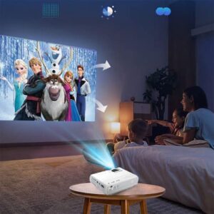 Projector Portable 5G WiFi Video-Projector [2022 Upgraded] Movie Projector Mini projectors 8000:1Contrast 9000Lumen Compatible with Full HD 1080P iPhone,Android,FireStick,AV,VGA,HDMI,USB,TF ‎T5-W800P