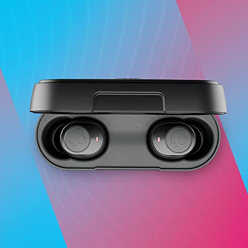 Skullcandy Jib True 2 Wireless Bluetooth Earbuds for iPhone and Android with Microphone / 33 Hour Battery / Charging Case / Great for Gym, Sports, and Gaming / IPX4 Water/Dust Resistant - Black