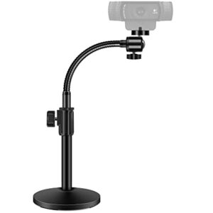 InnoGear Webcam Stand, Upgraded Flexible Desktop Stand Gooseneck Stands Holder for Logitech Webcam C922 C930e C920S C920 C615 C960 and BRIO and Other Devices with 1/4" Thread