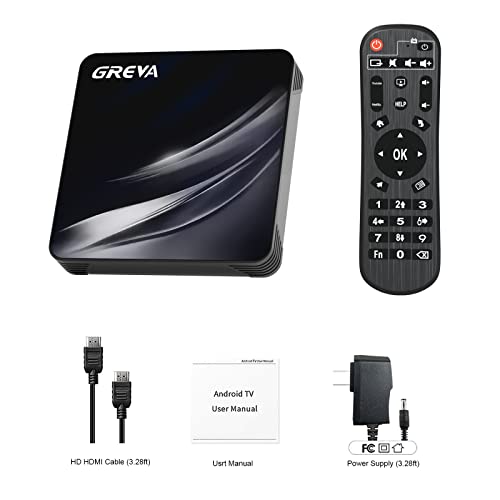 Android TV Box 11.0 Amlogic S905W2 Android Box 2GB RAM 16GB ROM with 2.4G/5G Dual WiFi and BT 5.0 Smart TV Box Support 1080P Ultra HDR 4K Streaming Media Player