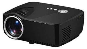 v2 led lcd (wvga) mini video projector – international version (no warranty) – diy series – black (fp8048v2-iv5)