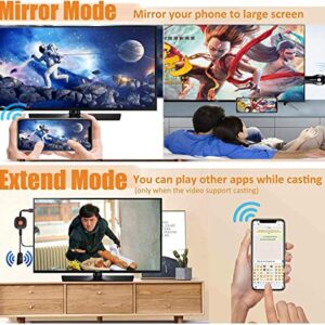 HomeSweety HDMI Wireless Display Adapter 4K, WiFi Mobile Screen Mirroring Receiver Dongle to TV/Projector Receiver Support Compatible with Windows Android Mac iOS, Black