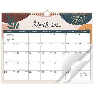 calendar 2023-2024 – mar. 2023 – aug. 2024, 2023-2024 wall calendar, 18-month calendar, 14.5″ x 11″, twin-wire binding + hanging hook + thick paper + unruled blocks with julian dates – colorful lump