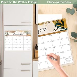 Calendar 2023-2024 - Mar. 2023 - Aug. 2024, 2023-2024 Wall Calendar, 18-Month Calendar, 14.5" x 11", Twin-Wire Binding + Hanging Hook + Thick Paper + Unruled Blocks with Julian Dates - Colorful Lump