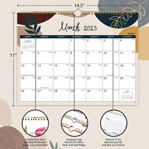 Calendar 2023-2024 - Mar. 2023 - Aug. 2024, 2023-2024 Wall Calendar, 18-Month Calendar, 14.5" x 11", Twin-Wire Binding + Hanging Hook + Thick Paper + Unruled Blocks with Julian Dates - Colorful Lump