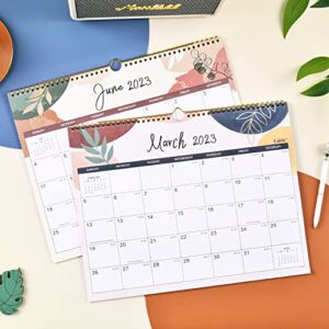 Calendar 2023-2024 - Mar. 2023 - Aug. 2024, 2023-2024 Wall Calendar, 18-Month Calendar, 14.5" x 11", Twin-Wire Binding + Hanging Hook + Thick Paper + Unruled Blocks with Julian Dates - Colorful Lump