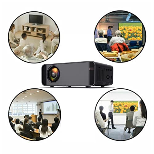 WETYG Black Portable Projector High Definition Mobile Phone Same Screen Projector Home Theater Projector