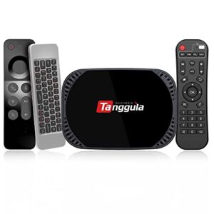 x-verse tanggula x5 tv box, 2023 new android tv box, 4gb+128gb android 11.0 streaming device with latest dual band wifi 2.4ghz/5ghz free voice remote mini keyboard