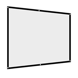 Richer-R Projector Screen, 60-100 Inch 16x9 Projector Screen Rear Projection Screen,Portable Foldable Non-Crease Projector Curtain Screen 4:3 for Outdoor Camping Movie Open-air Cinema(84in)