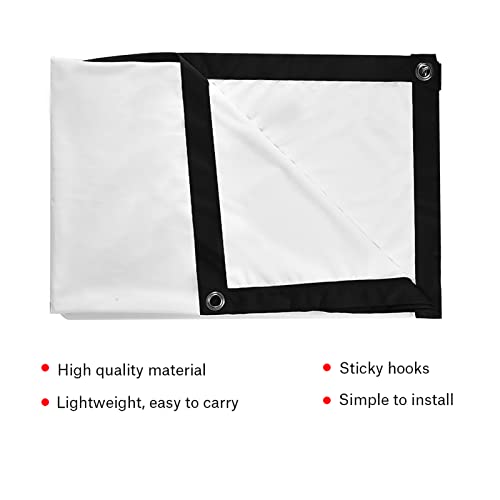 Richer-R Projector Screen, 60-100 Inch 16x9 Projector Screen Rear Projection Screen,Portable Foldable Non-Crease Projector Curtain Screen 4:3 for Outdoor Camping Movie Open-air Cinema(84in)