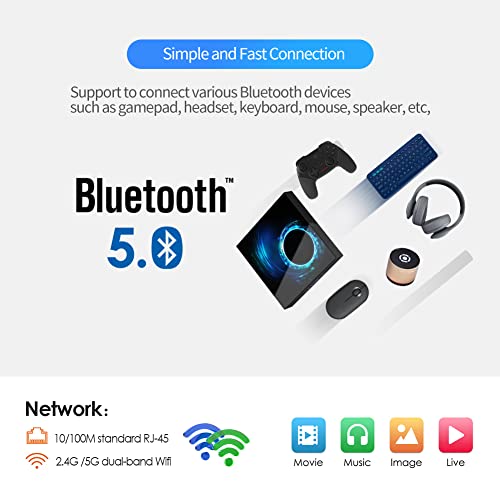 Android TV Box, Android Box 10.0 4GB RAM 32GB ROM H616 Quad-core 64bit with 2.4G/5G Dual WiFi Ethernet USB 3.0/ BT 5.0/ HD 6K TV Box