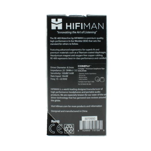 HIFIMAN RE400 in-Ear Monitor-Hi Fi Earphone/Earbud