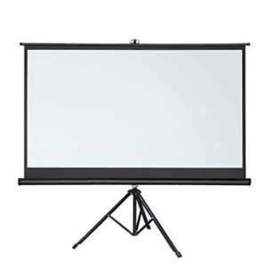 chysp projector screen projector screen 72 100 inches tripod stand 16:9 portable projection screen 4k 3d movies screen for home office indoor outdoor (size : 100 inch)