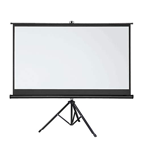 FZZDP Projector Screen 72 100 Inches Tripod Stand 16:9 Portable Projection Screen 4K 3D Movies Screen for Home Office Indoor Outdoor ( Size : 72 inch )