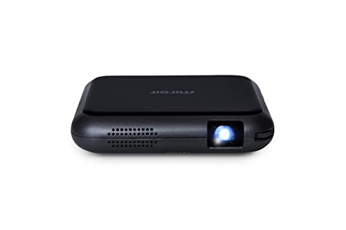 Introducing The Miroir M76, The Ultimate Portable Wireless Projector. Enjoy Movies, Gaming, and Videos Anywhere with its Battery-Powered Design and Compatibility with Multiple Devices.