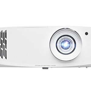 Optoma UHD50X True 4K UHD Projector for Movies & Gaming | 240Hz Refresh Rate | Lowest Input Lag on 4K Projector | Enhanced Gaming Mode 16ms Response Time | HDR10 & HLG Compatibility | 3400 lumens