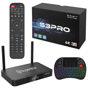 2023 the best version of english android 9.0 os s3pro s3 pro tv box dual strong wi-fi connection support hd 6k new interface come with mini-keyboard