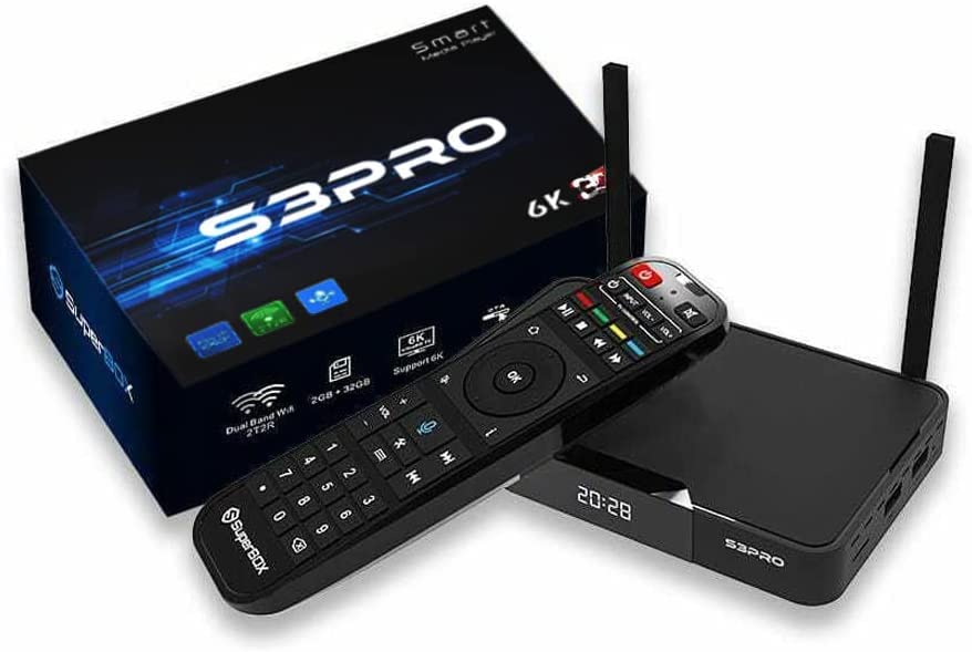 2023 The Best Version of English Android 9.0 OS S3Pro S3 pro TV Box Dual Strong Wi-Fi Connection Support HD 6K New Interface Come with Mini-Keyboard