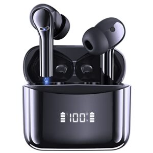 insbes wireless earbuds bluetooth 5.3 headphones touch control with wireless charging case ipx7 waterproof stereo ear buds in-ear built-in mic bluetooth earbuds