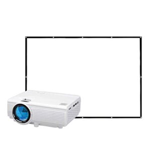 rca 480p lcd hd home theater projector with bonus 100″ projector screen rpj161-combo