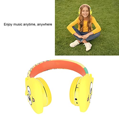 Kids Bluetooth Headphones,Over-Ear Foldable Noise Cancelling Headset,Cute Cartoon Wired/Wireless Headphones,Built in Microphone,Stereo Sound,for Phones Tablets Laptops