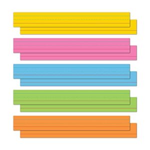 astrobrights colored sentence strips, 3″ x 24″, 65 lb/176 gsm, 5-color assortment, 100 count (91992)