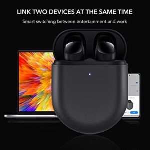 Xiaomi Redmi Buds 3 Pro, Bluetooth 5.2 Headphones Earphones Ambient Noise Canceling Fast Charging IPX4 Compatible with Dual Connection Function Wireless Headphones, Black