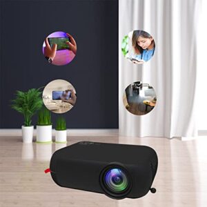 multifunctional mini projector, 1080p hd household portable projector, built-in speaker, various interfaces, 14-100 inch projection screen