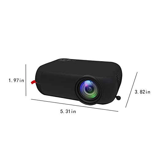 Multifunctional Mini Projector, 1080P HD Household Portable Projector, Built-in Speaker, Various Interfaces, 14-100 Inch Projection Screen