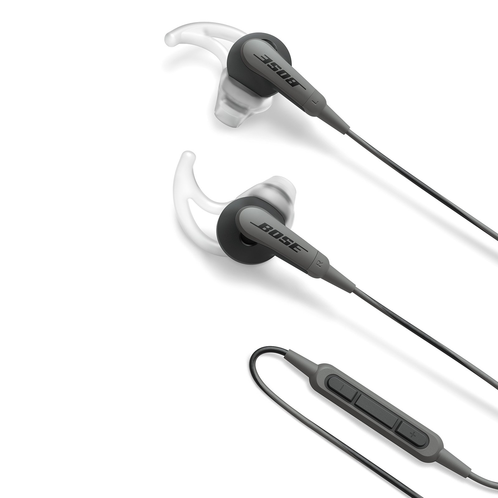 Bose SoundSport, In-Ear Sports Headphones for Apple devices, (Water and Sweat Resistant Headphones), Charcoal