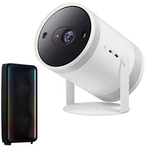samsung sp-lsp3blaxza the freestyle projector bundle with samsung mx-st50b sound tower high power audio 240w portable speaker
