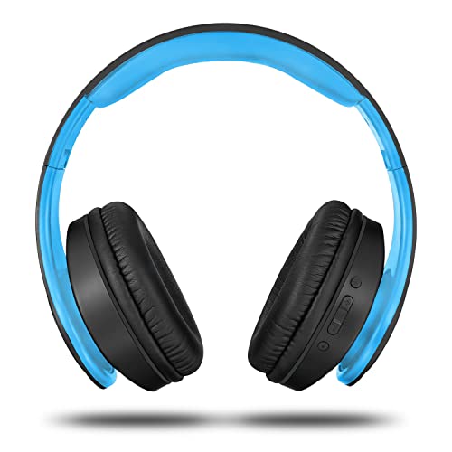 TUINYO Bluetooth Headphones Wireless, Over Ear Stereo Wireless Headset 35H Playtime with deep bass, Soft Memory-Protein Earmuffs, Built-in Mic Wired Mode PC/Cell Phones/TV