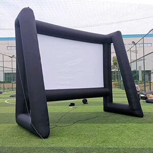 26 ft Inflatable Movie Screen Outdoor Incl Blower - Front and Rear Projection - Portable Blow Up Projector Screen for School, Churches, Grand Parties, Backyard Pool Fun