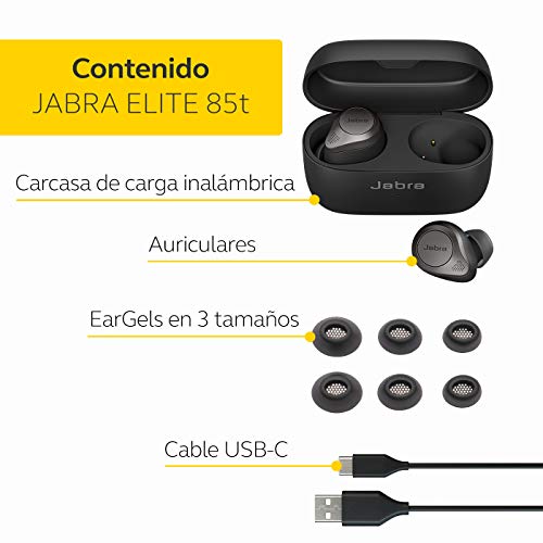 Jabra Elite 85t - Titanium Black Wireless Headset/Music Headphones Titanium Black