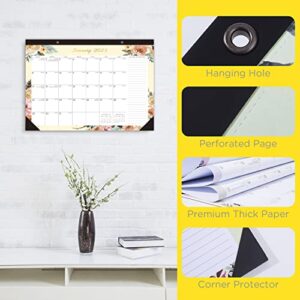 2023 Desk Calendar - 17” x 12” Large Monthly Desk Pad Calendar for Planning & Organizing - 12 Months Desktop/Wall Calendar Runs from January 2023 to December 2023