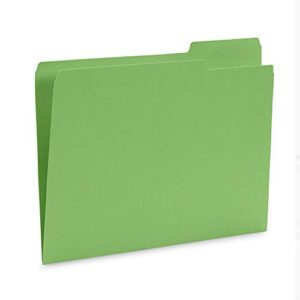 Blue Summit Supplies Ocean Tone Colored File Folders Letter Size, 1/3 Cut Top Tab File Folders, Assorted Blue and Green Colored, for Organizing and File Cabinet Storage, 100 Pack