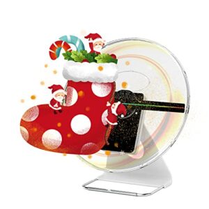 3D Hologram Fan with WiFi, 512PX Hi-Resolution 12" Holographic Video Projector, Graphic 3D Video-3D Advertising Display is Best for Store Shop Holiday Events Display Built-in Rechargeable Battery