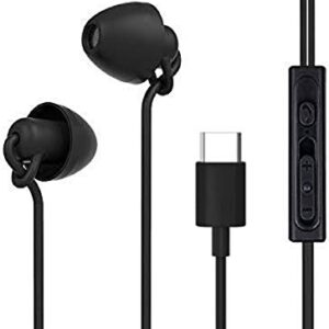 USB C Earphones,Silicon Sleeping Earbuds Noise Cancelling Wired Type C Headphones Compatible with Pixel 3/2/XL,iPad Pro 2018, OnePlus 6T,Essential for Sleep,Insomnia,Snoring,Air Travel,Relaxation,ASMR