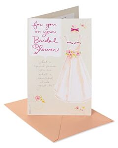 american greetings bridal shower card (dress)