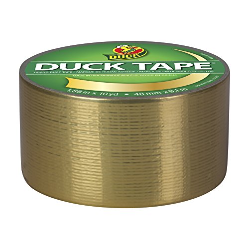 Duck Brand 280748 Duct Tape, Single Roll, Metallic Gold