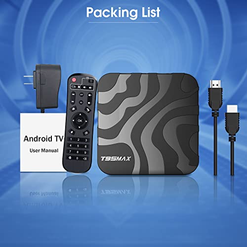Android TV Box 12.0, Antfraer T95MAX Android TV Box H618 4GB RAM 64GB ROM Android Box Support 2.4G/5.8G WiFi6 Bluetooth 5.0 Ethernet LAN 3D 6K Video Smart TV Box