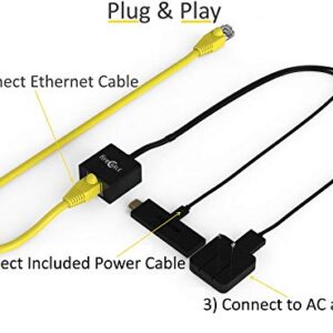 fire-Cable Ethernet Adapter for WiFi TVSticks & Streaming Media Players (Connects TV Stick to a Ethernet for Fast Playback, Streaming and Less Buffering)