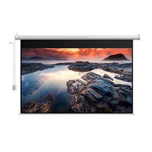 annibells home theater 60″ projector screen portable electric projection screen 170°viewing movie screens 4k fast assembly design-16:9